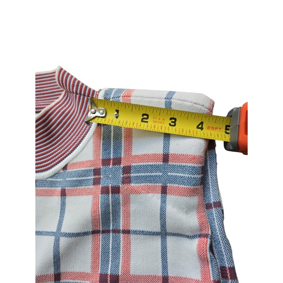 Veronica Beard Rayon Blend‎ Plaid Sweater Vest Top Shoulder Pads Small - Picture 7 of 10